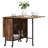 Mobile Folding Dining Table Extendable Kitchen Table Storage Shelf