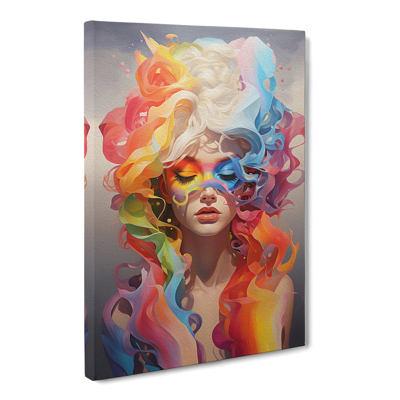Rainbow Contemporary - Wrapped Canvas, 50cm H x 35cm W x 3cm D