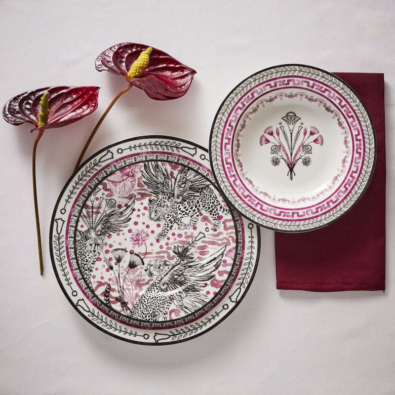 Marchesa Serengeti 12-Piece Dinnerware Set Porcelain