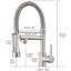 AWZTOO Pull Down Kitchen Faucet