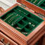 Reddish brown Rectangular Solid Wood Jewellery Armoires