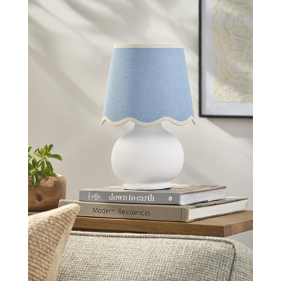 Momsen Coloured Scallop Shade Lamp