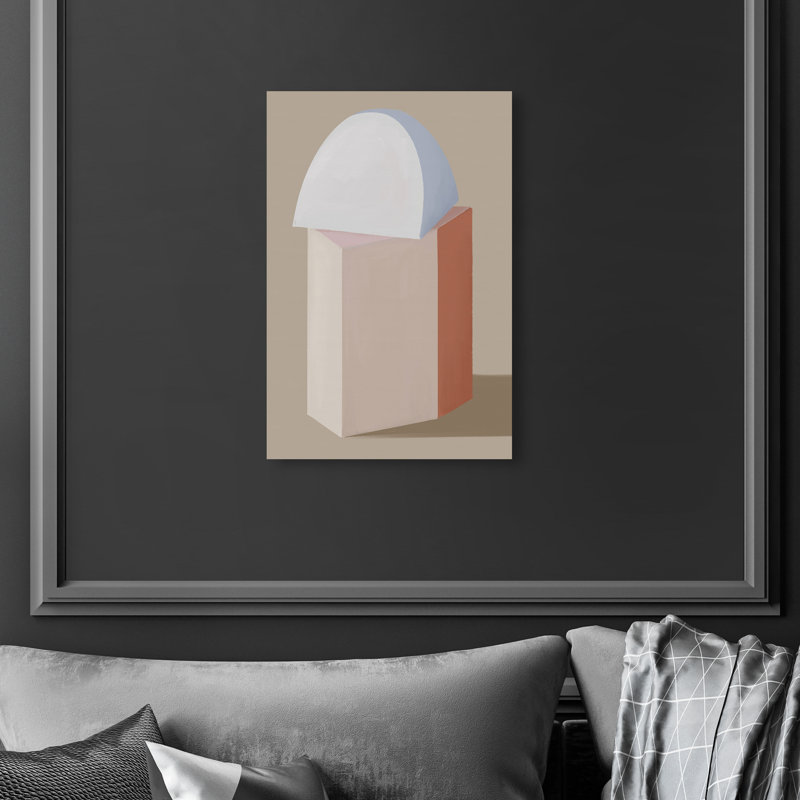Sculptural Composition Print by Oliver Gal, 10"H x 15"W, Gallery Wrapped