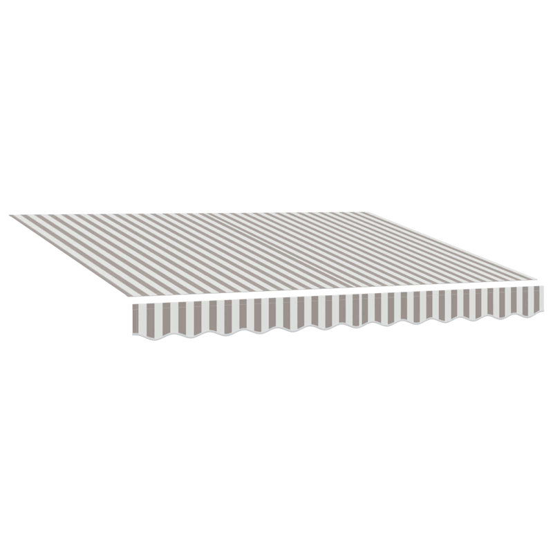 VidaXL Retractable, Light Grey, Striped, Does Not Applycm H x 500cm W x 350cm D