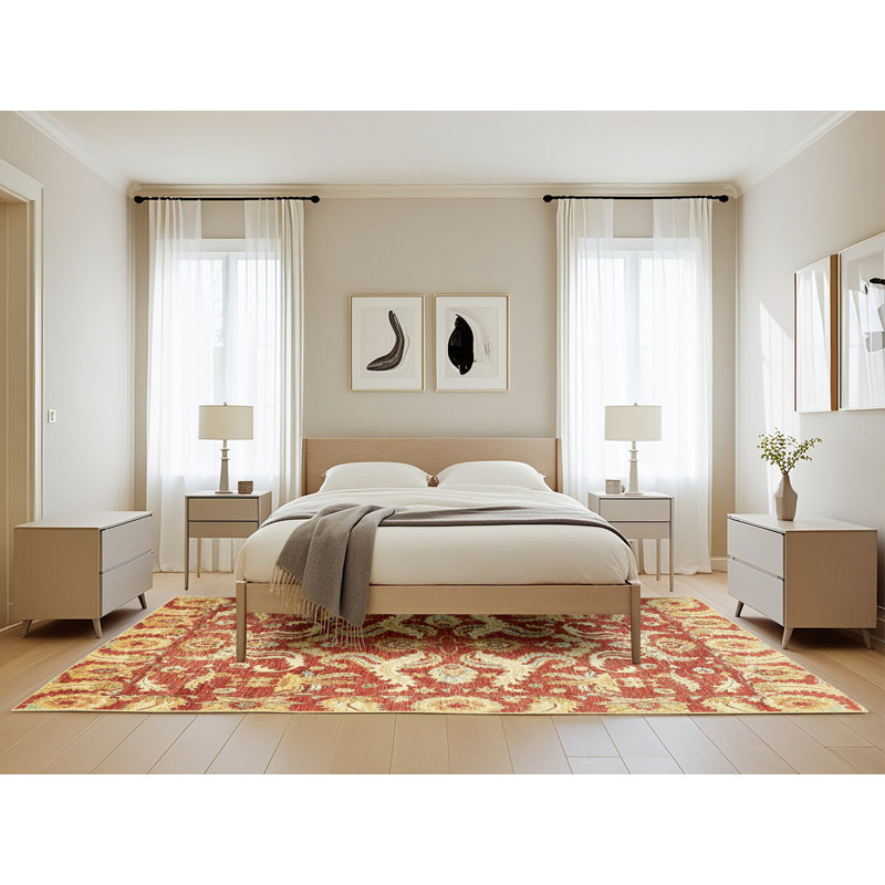 Tapis abstrait moderne 339, Rectangle de 5 pi x 8 pi