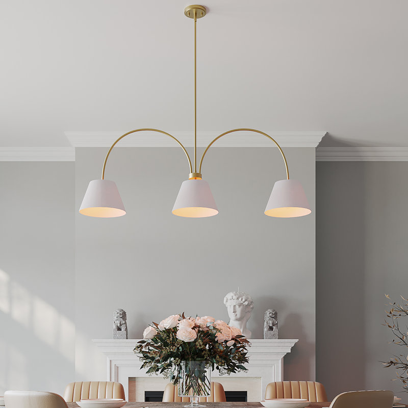 Decriel 3-Light Dimmable Dining Room Chandelier