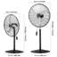 Ventilateur industriel sur piédestal oscillant à 3 vitesses, taille 30 po avec fonction de hauteur réglable