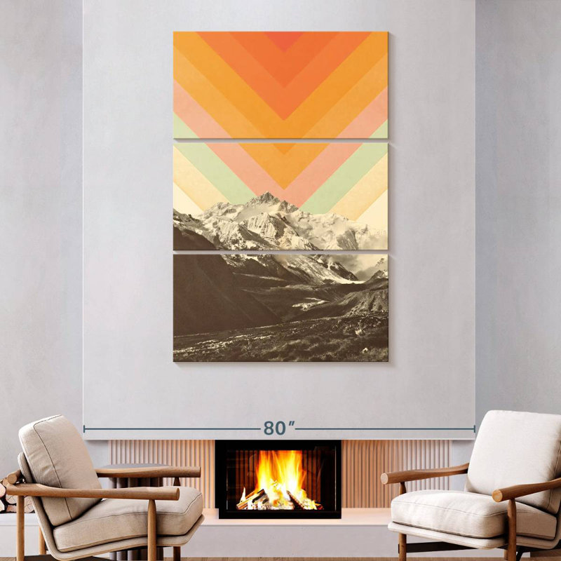 Alvord Mountainscape II, H 74 po x l 48 po