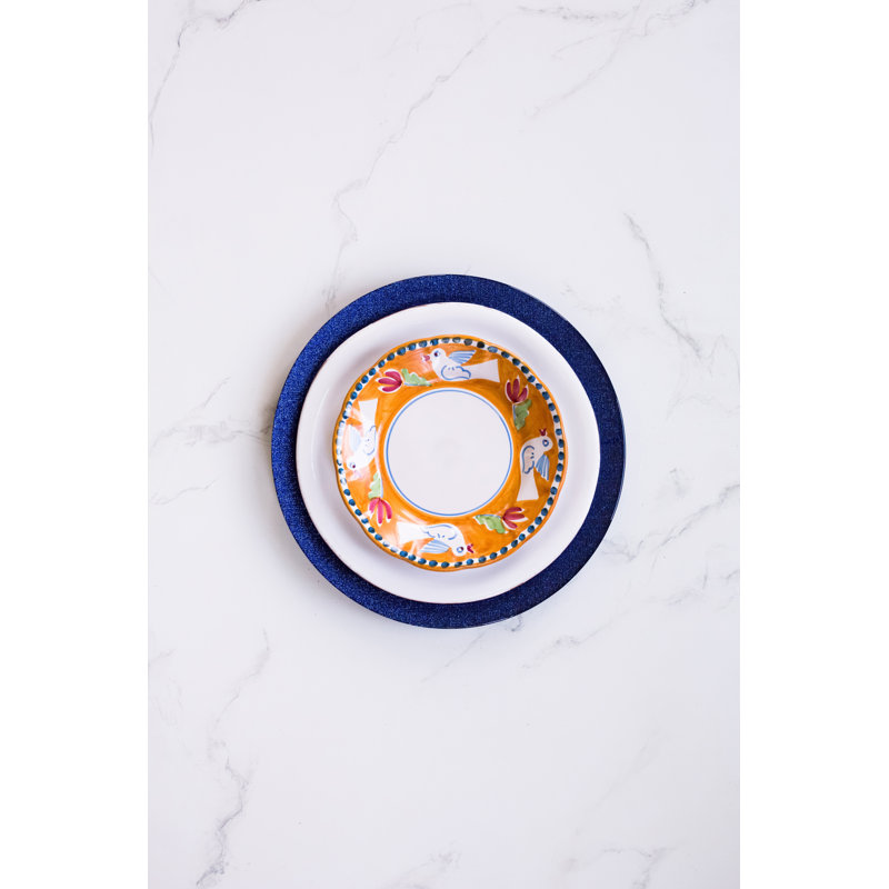 Campagna Handmade Terra Cotta Salad/Dessert Plate