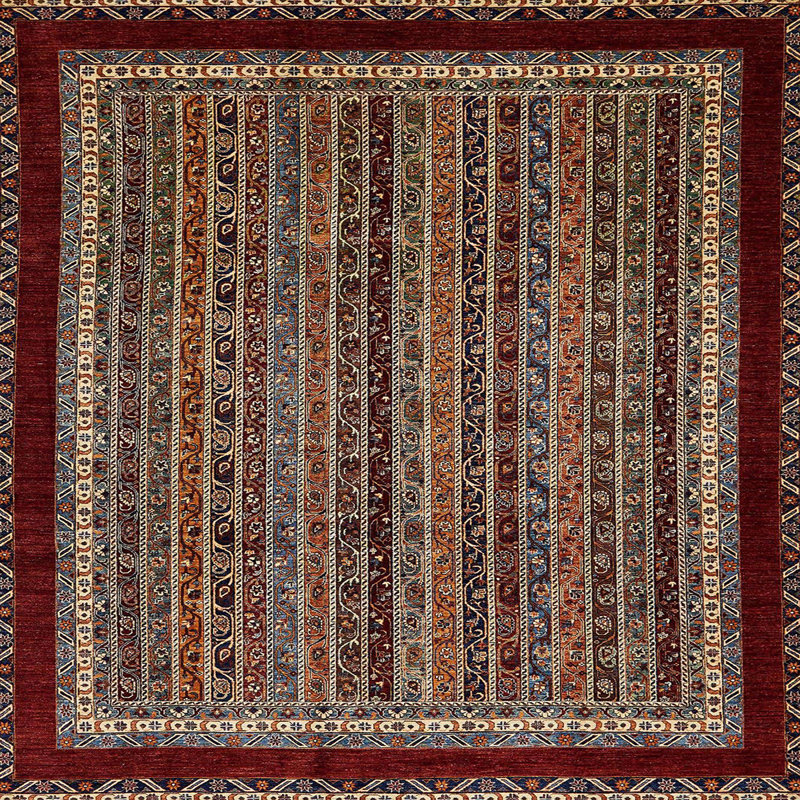 Abstract Indoor Rug, Square 7'