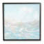 «Blue Abstract Waves Single Photo Frame» par June Erica Vess sur toile-1120794570