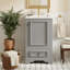 Meuble-lavabo compact de style moderne avec rangement intelligent-832130242