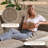 Shugar 120'' W Double Layer U-shaped Cushion Cloud Comfy Couch-110188850