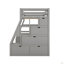 Lit mezzanine simple avec 7 tiroirs, 2 tablettes et un bureau (lit)-543664217