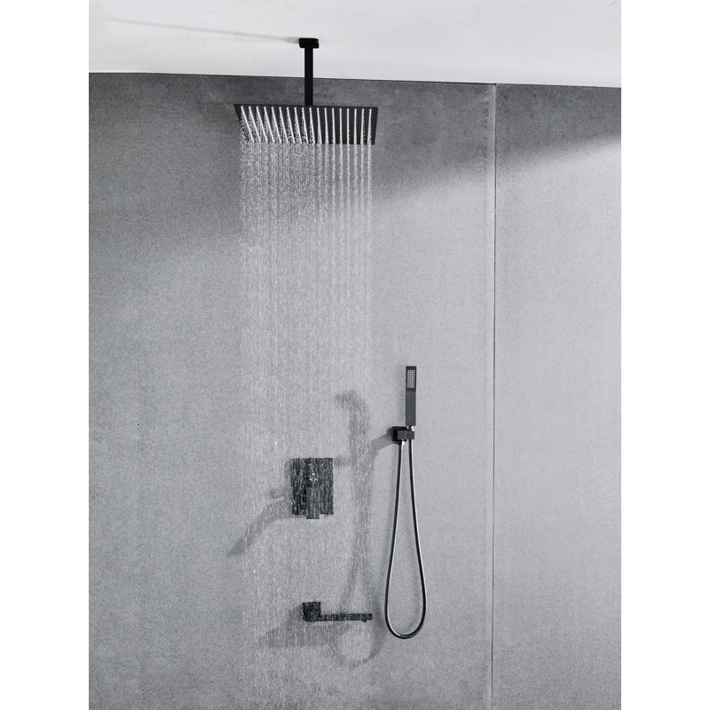 Thermostatic Complete Shower System, Black