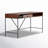 Soleil Solid Wood Top Metal Base Writing Desk-116781064