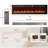 Electric Fireplace, Ultra-Thin Fireplace Recessed and Wall Mounted With Touch Screen Control Panel-1776548847
