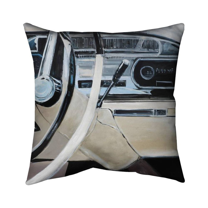 1950s Car Dashboard Throw | Contemporary Transportation Decor
