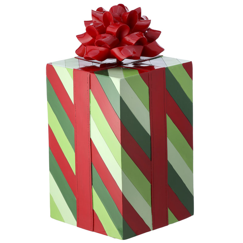 Paquet-cadeau en résine de 17 po avec nœud