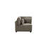 Fauteuil sans accoudoirs modulaire Rylie avec coussin, lin brun