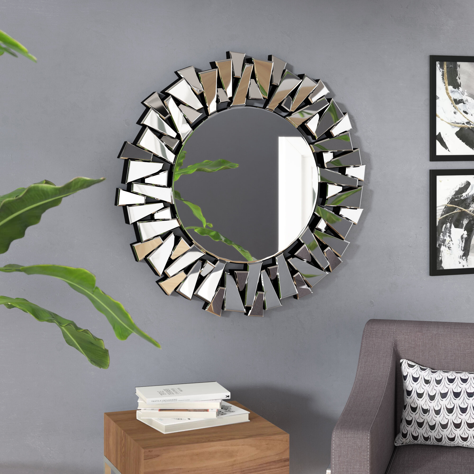 Willa Arlo Interiors Stillings Flat Wall Mirror & Reviews | Wayfair