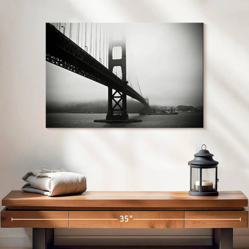 Nicci Smoggy Golden Gate Bridge, 16" H x 24" W