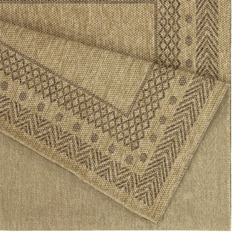 Earth Jute/Mocha Indoor/Outdoor Area Rug, Runner 2'7" x 7'3"