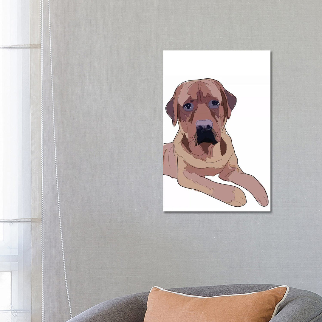 Labrador II von Sketch And Paws - Galerie-verpackte Leinwand Giclée auf Leinwand