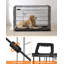 Cage pour chien Tucker Murphy Pet ™, chenil pliable pour chien de 48 pouces avec 2 portes, plateau amovible, cage pour chien en métal, très grand, noir