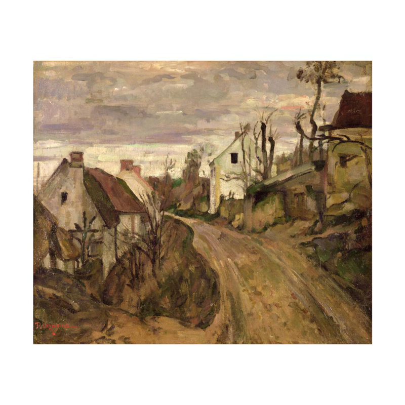 The Village Road Auvers, Paul Cézanne, estampe numérique, H 16 po x l 20 po