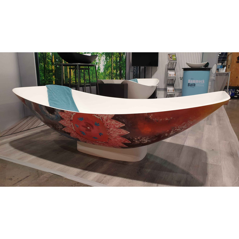 Mirage 70.87'' L Freestanding Soaking Bathtub