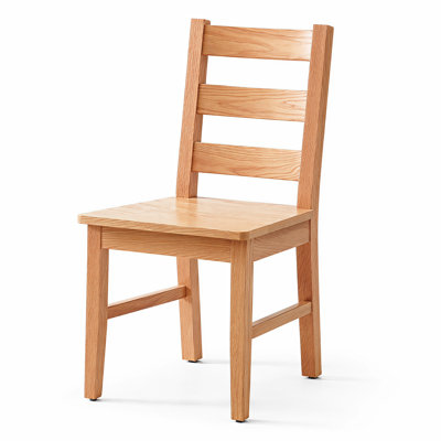 Modern Minimalist Nordic Style Solid Oak Backrest Dining Chair for Dining Table,Natural Finish
