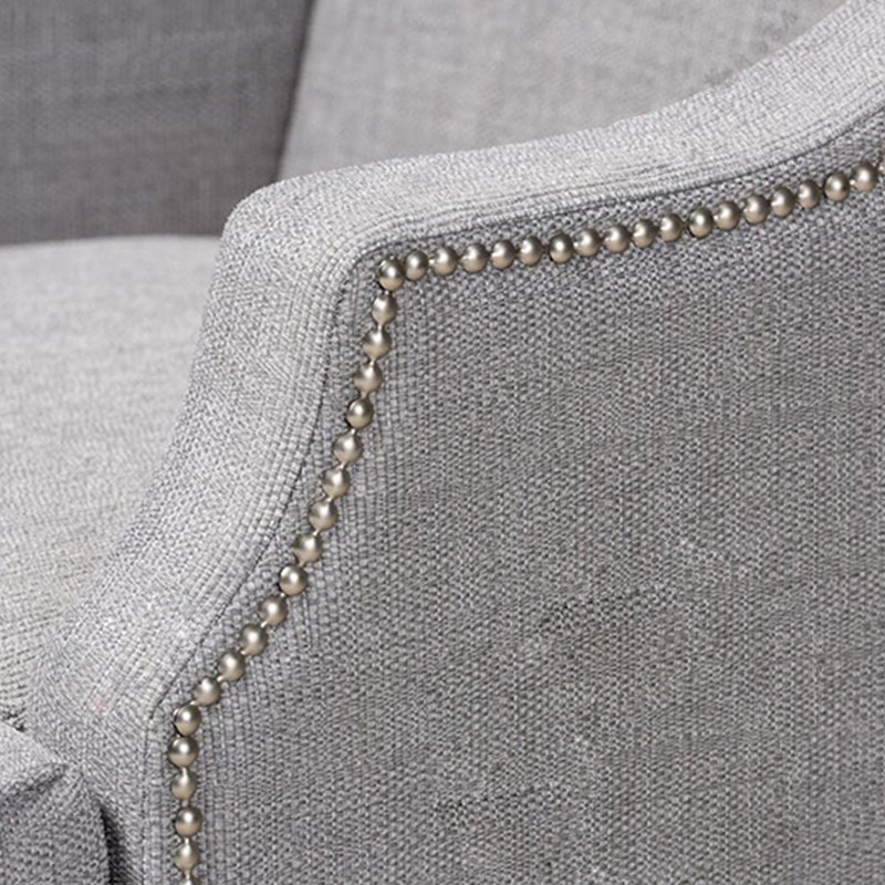 Élégante chaise en bois massif, Gris clair
