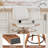 Adjustable Height Swivel Bar Stools With Back, Modern Pu Leather Counter Stool For Kitchen Island (Set of 4)-1438733476-1438733474