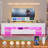 63" Tv Stand With Led Light & Power Outlets,Entertainment Center Tv Console With Storage,6 Drawers & 4 Storage Bags & Shelves,Media Console Table For 65/70/75 Inch Tv-114219368