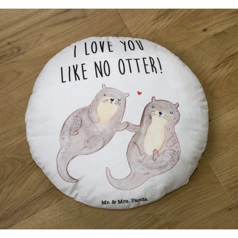 Mr. & Mrs. Panda Circular Throw Cushion