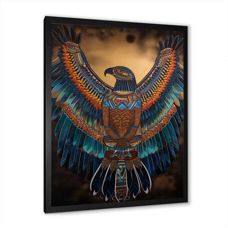 Aigle majestueux I - animaux, art mural, salon, H 44 po x l 34 po x P 1,5 po, Cadre photo noir