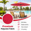 Parasol de patio rond 9 pieds avec 18 nervures en fibre de verre-106645407