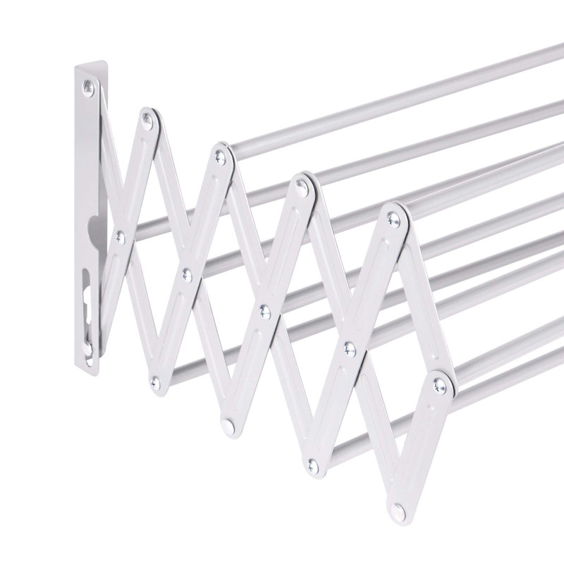 60cm Wall Mounted Clothes Rack, White