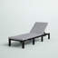 Chaise longue inclinable d'extérieur réglable Trajen