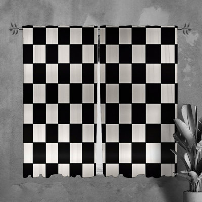 Paire de rideaux obscurcissant en polyester Tayven