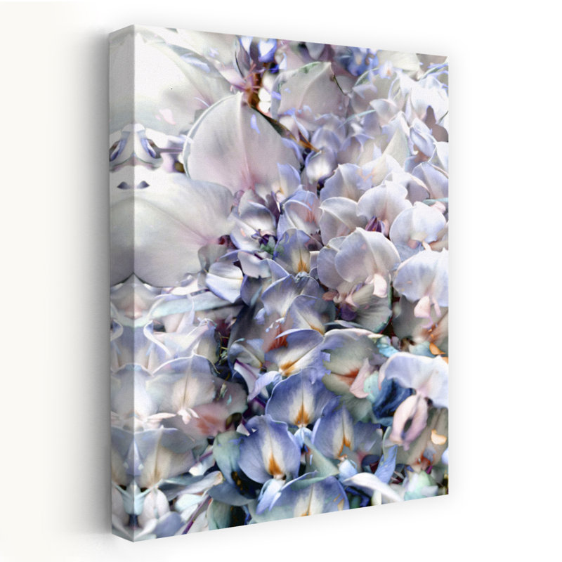 Art contemporain, fleur romantique romantique, H 60 po x l 40 po
