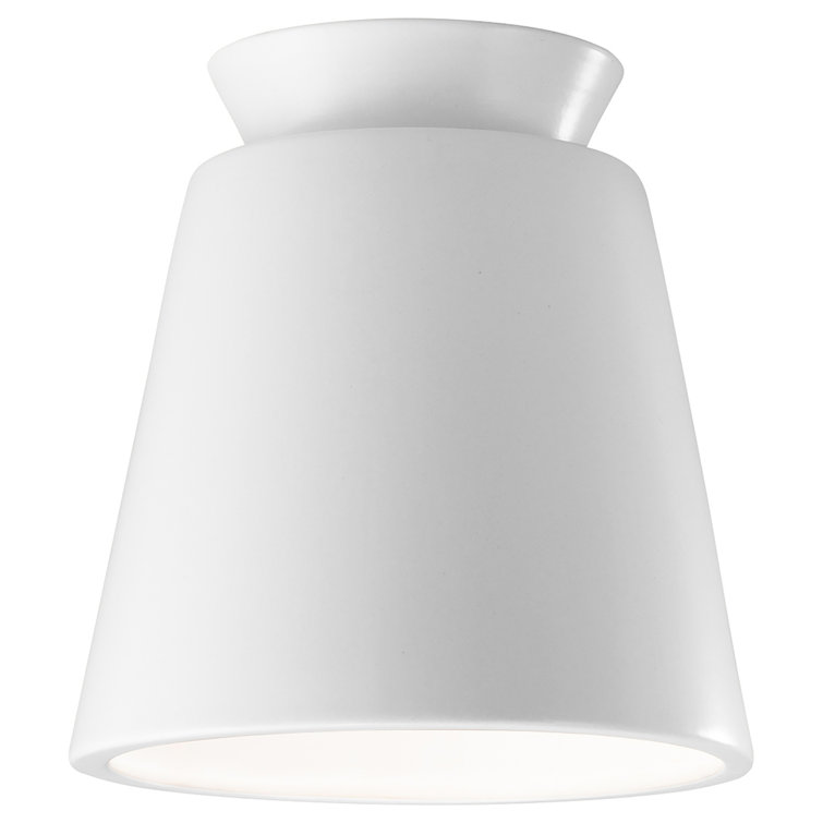 Logan Single Light Ceramic 7.75'' H X 7.5'' W LED Flush Mount