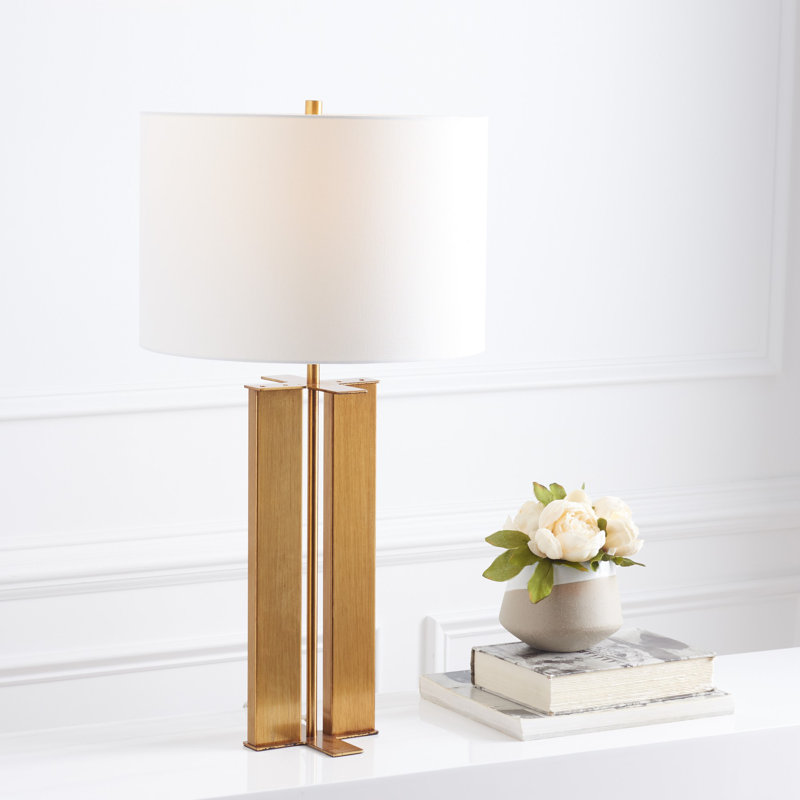 Archiebald Metal Table Lamp, Gold