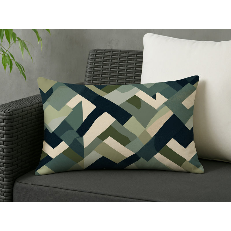Radiant Blooms Indoor And Outdoor Throw Pillow, Rectangle 14"H x 20"W