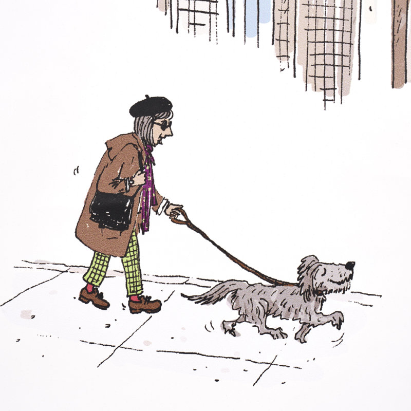 Schumacher X The New Yorker Joana Avillez's Street Scenes Wallpaper, White