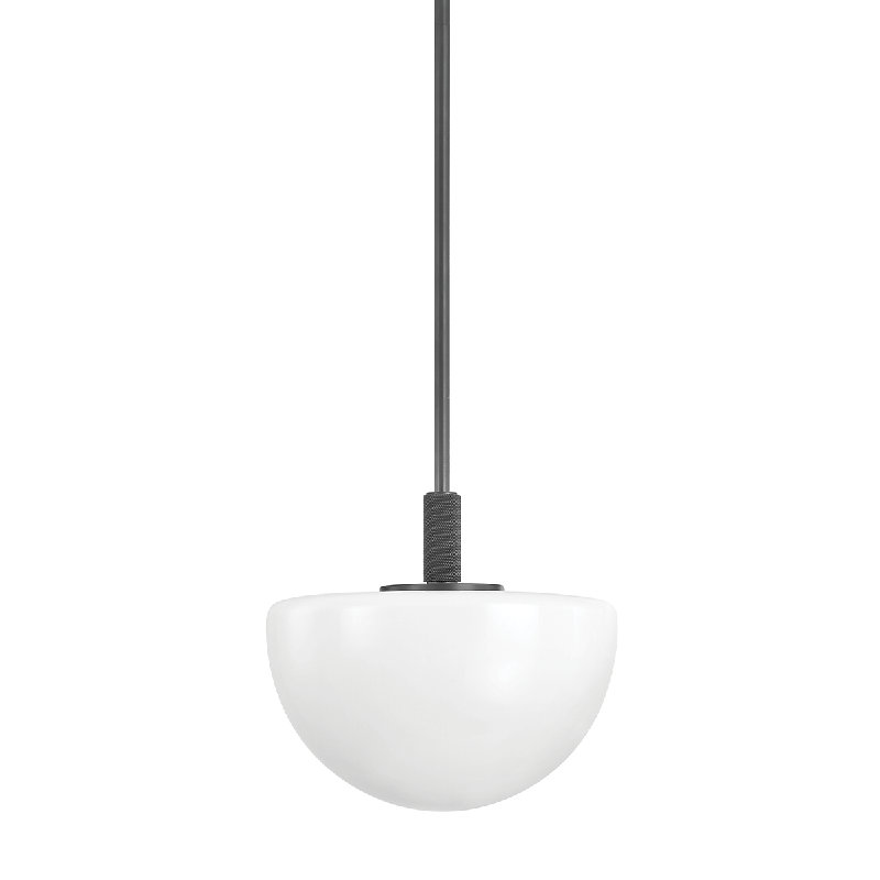 LETHBRIDGE 1 LIGHT PENDANT, 15" H x 11" W x 11" D, Aged Brass
