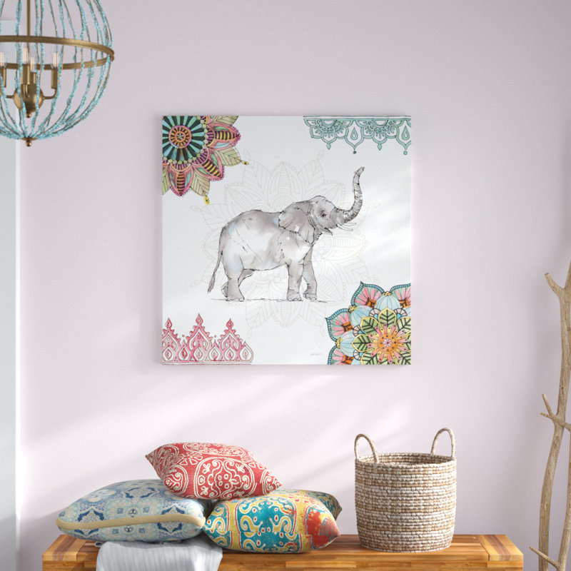 Mandala Morning III 1 Piece Wall Art on Canvas, 91cm H x 91cm W x 3.8cm D