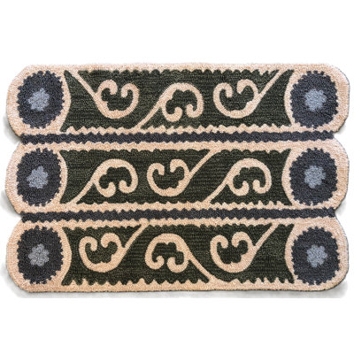 Suzani Stripe Scallop Size 24"X36"