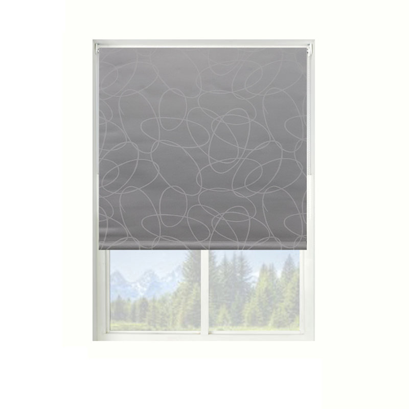 Blackout Roller Shade, 175 cm  Lx 150 cm W , Light Grey